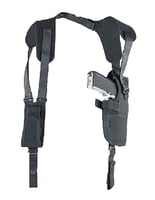 Uncle Mikes 75051 Pro-Pak Vertical Shoulder Shoulder Size 05 Black Nylon Harness Fits Large Semi-Auto Fits 4.50-5" Barrel Right Hand