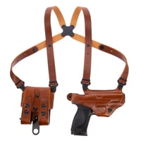 Galco MCII250 Miami Classic II Shoulder System Size Fits Chest Up To 56" Tan Leather Harness Fits Sig P229 Fits Sig P226 Fits Sig P228 Right Hand