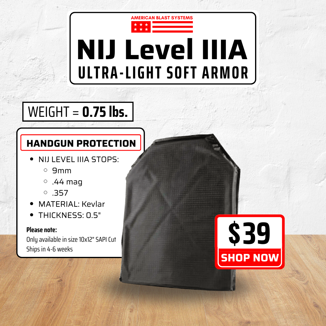Level IIIA Soft Armor Insert
