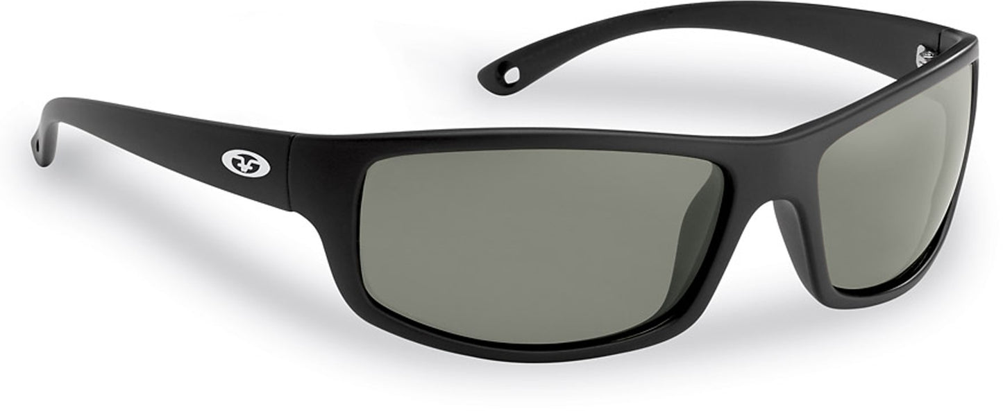 Flying Fisherman 7756BS Slack Tide Sunglasses Matte Black Smoke