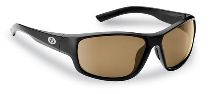 Flying Fisherman 7822BA Teaser Polarized Sunglasses, Matte Black