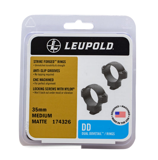 Leupold 174326 Dual Dovetail Scope Rings 35mm Medium Matte