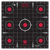 Allen 28001 Ruger 10/22 Splash Adhesive Target Kit Self-Adhesive Paper 17.5" X 13.5" Black/Red Includes 3 Paper Targets