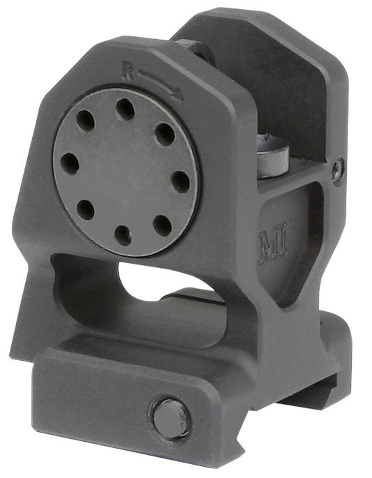 Midwest Industries MICBUIS Combat Rifle Rear Fixed Sight Black Hardcoat Anodized For AR-15, M16, M4