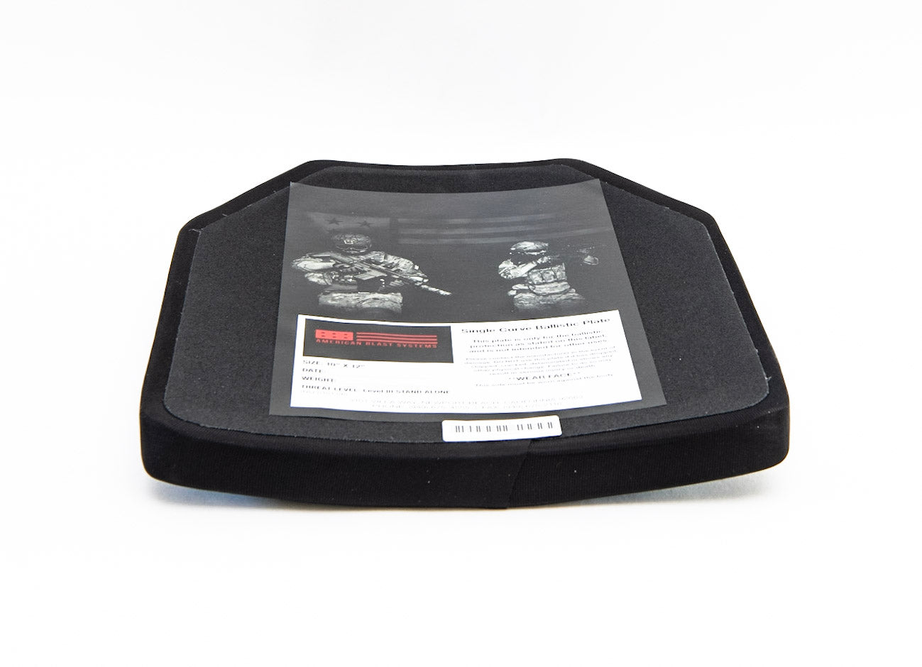 2.2 lbs. Level III Stand Alone Ballistic Plate
