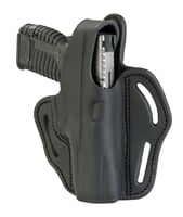 1791 Gunleather BHX3SBLR BHX OWB Size 03 Stealth Black Leather Belt Slide Compatible W/Glock/S&W M&P Shield Right Hand