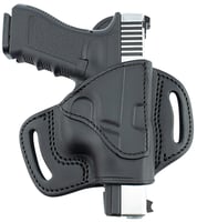 TX 1836 Kydex TXEPBH2520 Fort OWB Black Leather Belt Slide Fits Glock 19 Fits Sig P320X Compact Right Hand