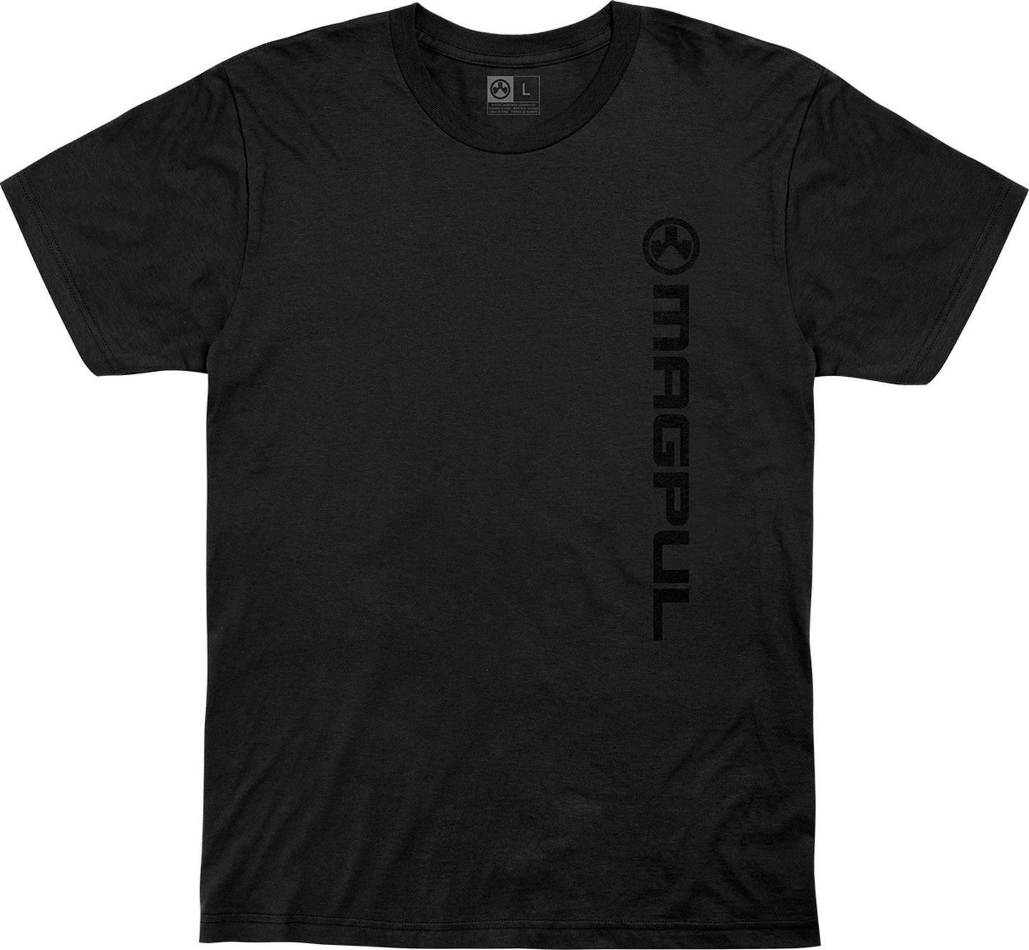 Magpul MAG1113-001-S Vertical Logo Black Cotton Short Sleeve Small