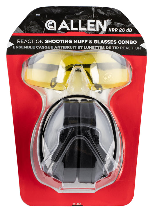 Allen 2316 Reaction Shooting Muff & Glasses Combo