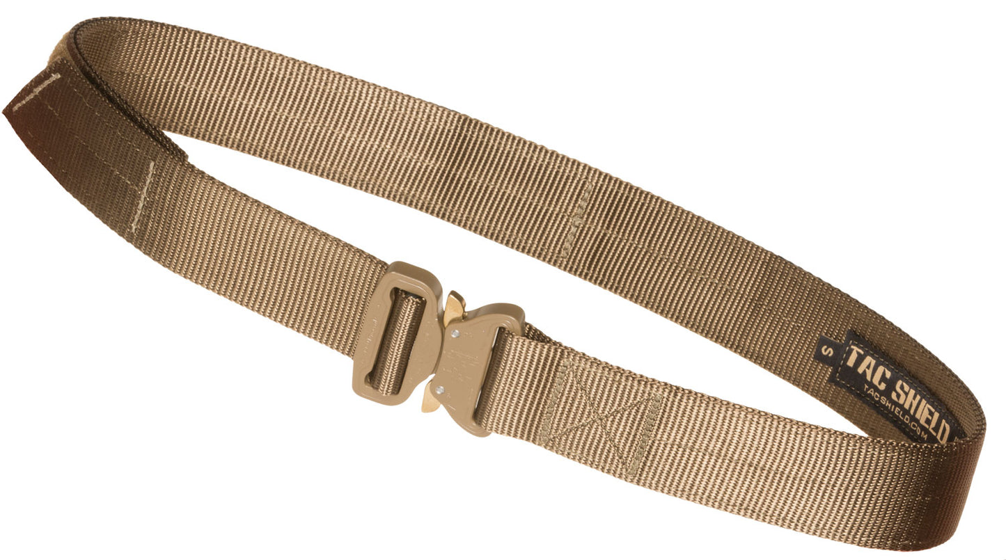 Tacshield T30LGCY Tactical Gun Belt 38"-42" Webbing 1.50" Wide Coyote