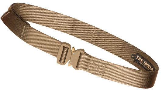 Tacshield T303MDCY Tactical Gun Belt 34"-38" Webbing 1.75" Wide Coyote