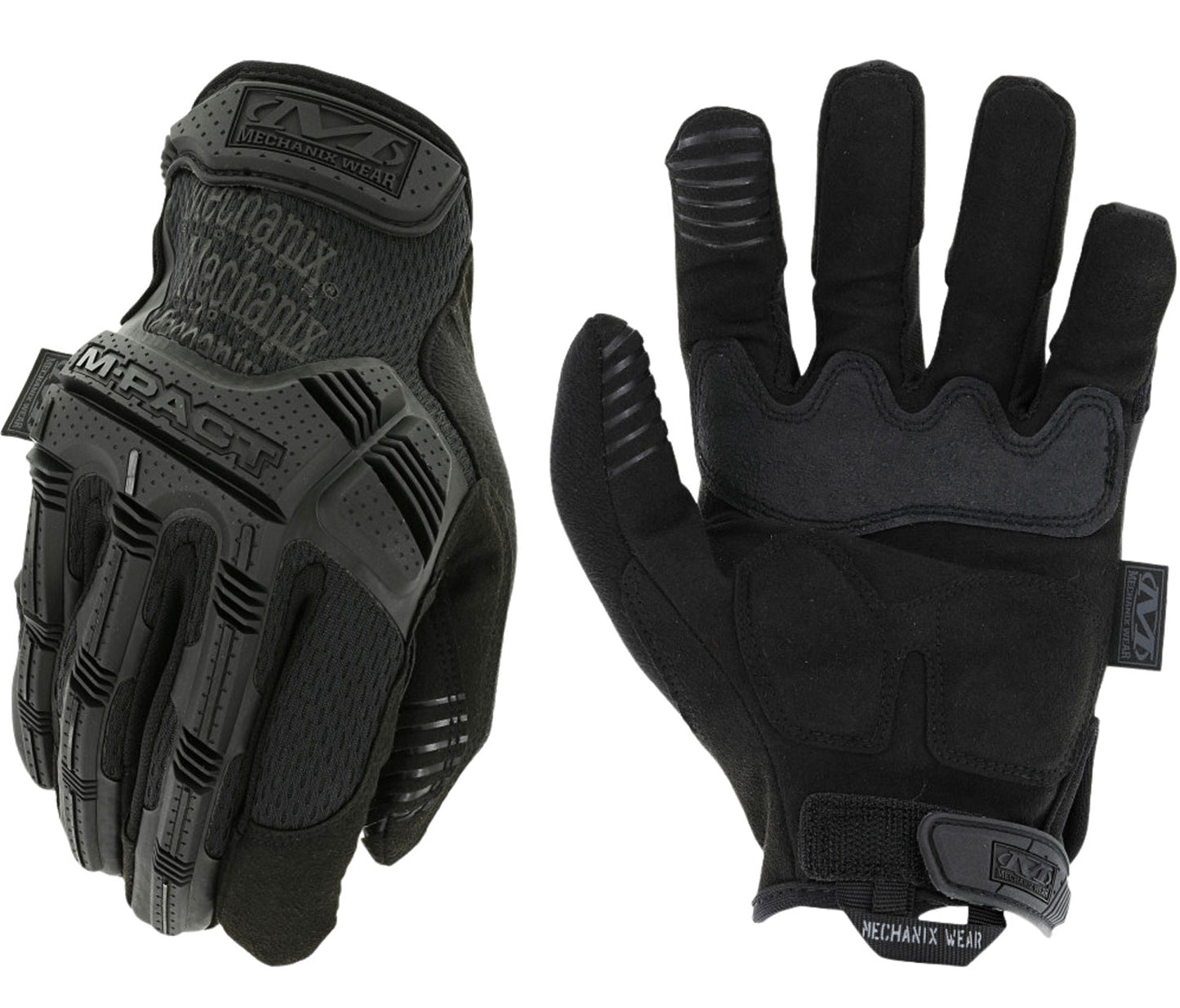 Mechanix Wear MPT-55-010 M-Pact Covert Black Synthetic Leather/Armortex Large