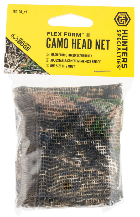 Hunters Specialties 100120 Flex Form II Head Net Realtree Edge OSFA Form Fitting