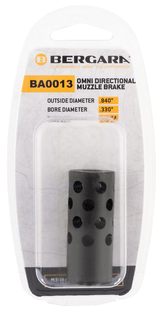 Bergara Rifles BA0013 Omni #3 Directional Muzzle Brake, 5/8"-24 Tpi, .840" Diameter, 30 Cal