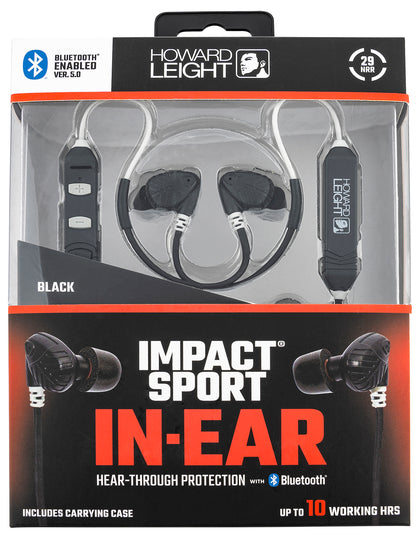 Howard Leight R02701 Impact Sport Passive Hear Through Technology Polymer 29 DB In The Ear Black Adult 1 Pair