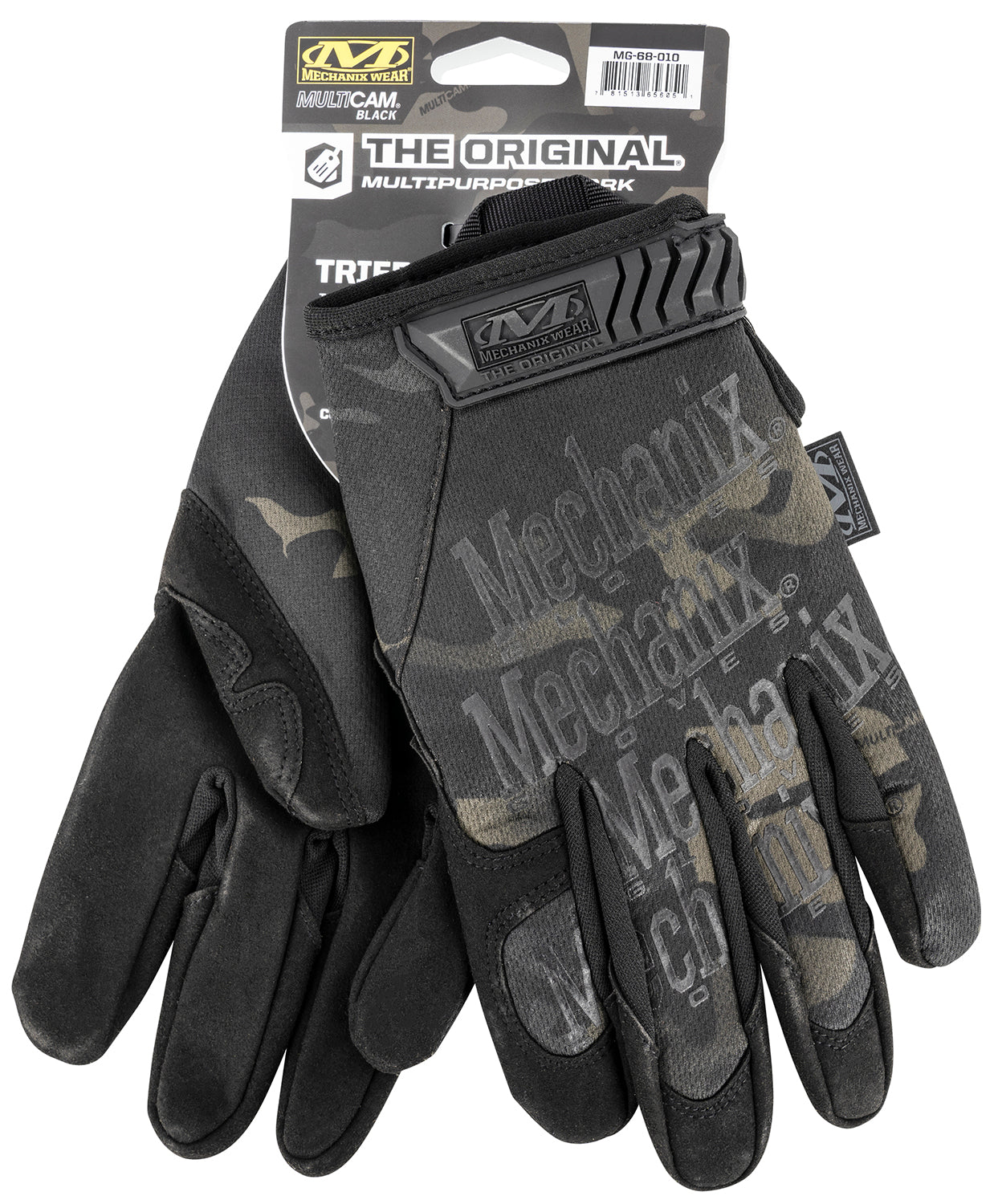 Mechanix Wear MG-68-011 Multicam Black Original Touchscreen Synthetic Leather XL