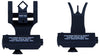 Troy Ind SSIG45SMDBT00 45 Degree Offset BattleSight Set M4 Front& Diopter Rear Black Hardcoat Anodized
