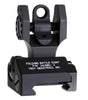 Troy Ind SSIGFBSTTBT00 Tritium Rear Folding BattleSight Round Black Hardcoat Anodized Folding For AR-15