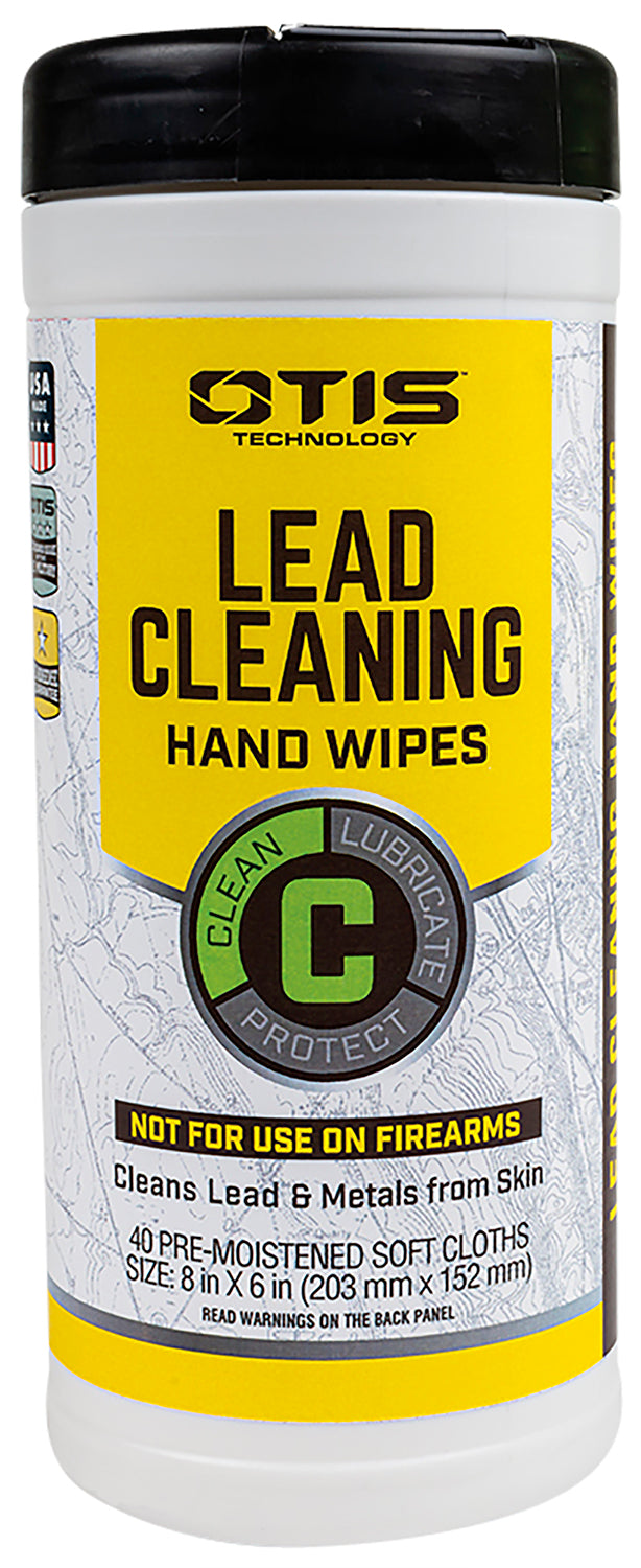 Otis FG40CLRW Lead Cleaning Hand Wipes Cleans Lead & Metals From Skin 40 Count Can