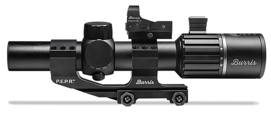 Burris 200475 RT-6 Tactical Kit Matte Black 1-6x 24mm 30mm Tube Illuminated Ballistic 5X Reticle Includes FastFire 3 & P.E.R.P. Mount