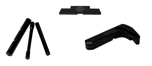 Cross Armory CRG4OKBK 3 Piece Kit Extended Compatible W/Glock Gen4 Black Steel/Aluminum Pistol