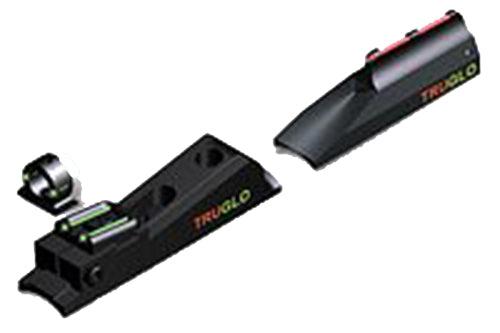 Truglo TG958X Muzzle Brite Sight Set In-Line Muzzleloaders Adjustable Red/Green Black Ghost Ring