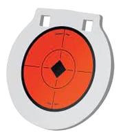 Birchwood Casey RND6 Round Steel Target Plate 6" Centerfire Rifle/Handgun Target Black/Red/White NM500 Steel Hanging