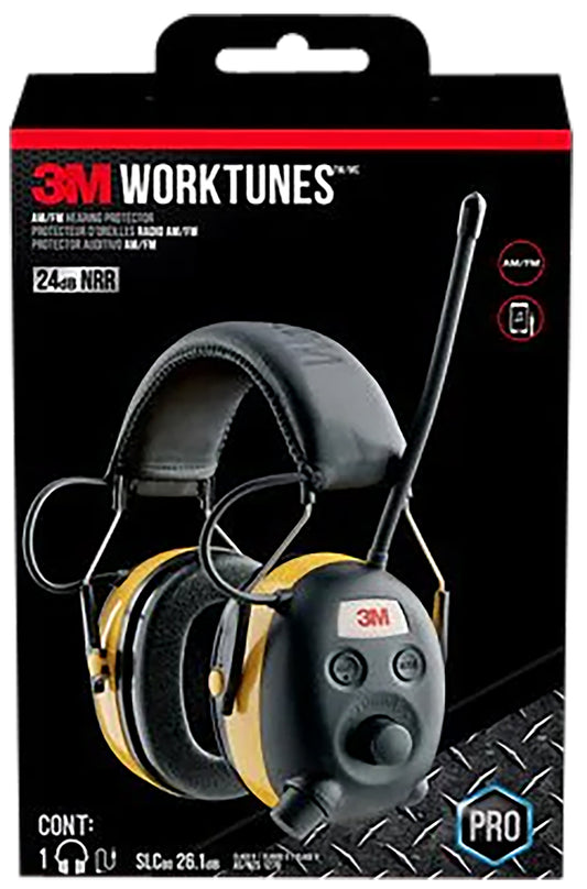 Peltor 90541H1DCPS Worktunes 24 DB Over The Head Yellow/Black