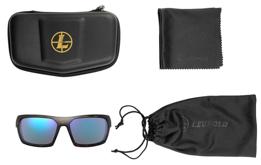 Leupold 179630 Performance Wear Packout Blue Mirror Lens Polycarbonate Matte Tortoise Frame