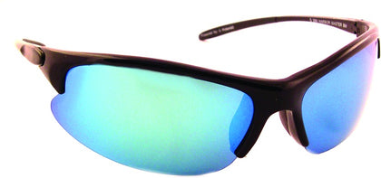 Sea Striker 290 Harbor Master Sunglasses Blk Frame/Blu Mirror Lens