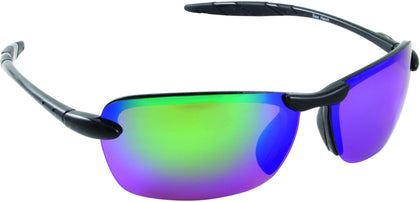 Sea Striker 223 Sea Hawk Sunglasses Black Frame/Grn Mirror Polarized