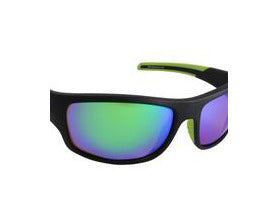 Sea Striker 30401 Buccaneer Sunglasses, Black/Green Mirror Lens