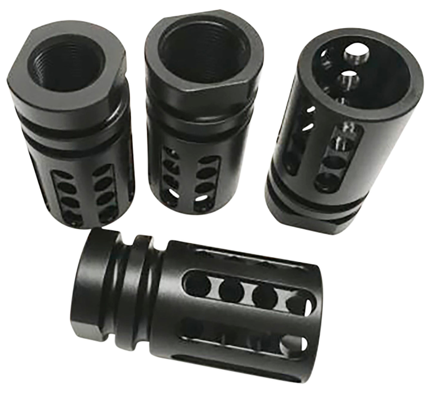 Bowden Tactical J1348328 Flash Hider Made Of Black Nitride Finish 4140 Steel With 1/2"-28 Tpi Threads & 4" OAL For Multi-Caliber (Up To 9mm)