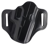 Galco CM228B Combat Master OWB Black Leather Belt Slide Compatible W/Glock 20/21/37, Belt 1.75" Wide Right Hand