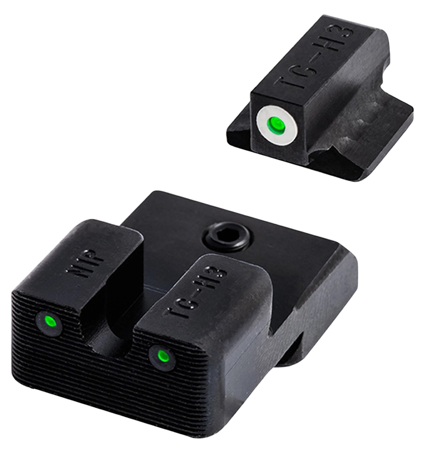 TruGlo TGTG231G3MC Tritium Pro Black | Green Tritium Orange Outline Front Sight Green Tritium Rear Sight