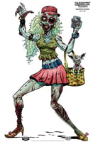 Birchwood Casey 35665 Darkotic Shopping Spree Zombie Valley Girl Paper Hanging Universal 12" X 18" Multi-Color Impact Enhancement Splatter 8 Per Pkg