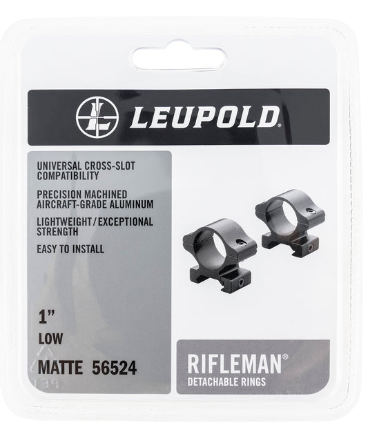 Leupold 57833 Rifleman Scope Rings 1" Detachable High Rings Silver