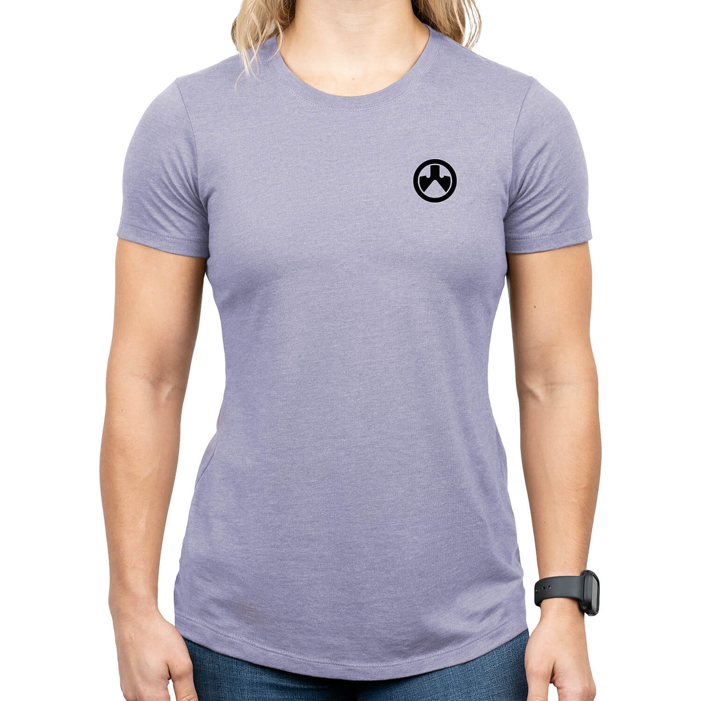 Magpul MAG1341-530-L Prickly Pear Womens Orchid Heather Cotton/Polyester Short Sleeve Large