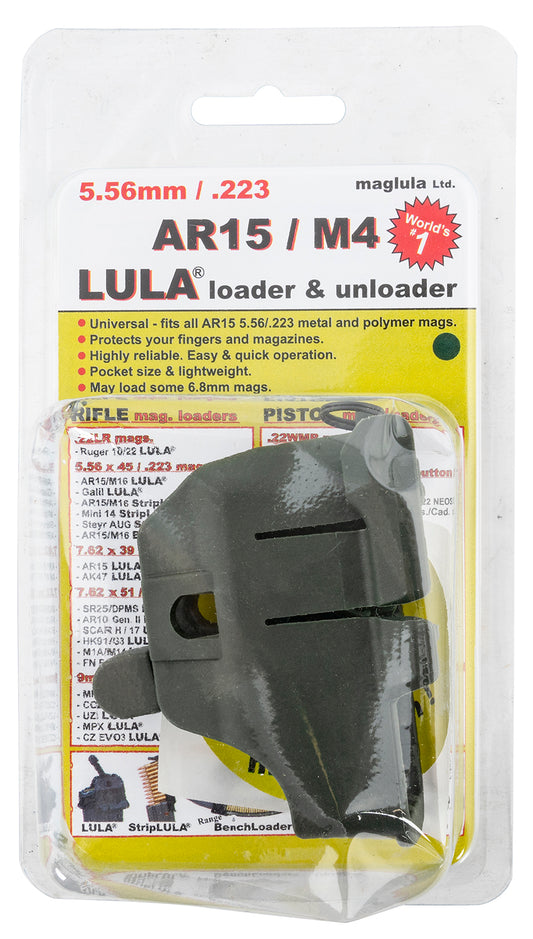 Maglula LU10DG LULA Loader & Unloader Made Of Plastic With Dark Green Finish For 5.56x45mm NATO AR-15/M4 Magazines