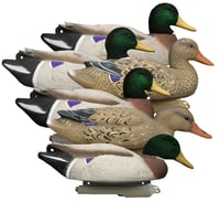 Higdon Outdoors 16034 Battleship Oversized Mallards Species Multi Color Foam Filled Features Flocked Heads 6 Pack