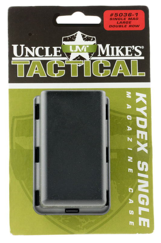 Uncle Mikes 50361 Kydex Single Mag Case Single Black Kydex Belt Clip 45 ACP 10mm Auto Belts 1.75" Wide