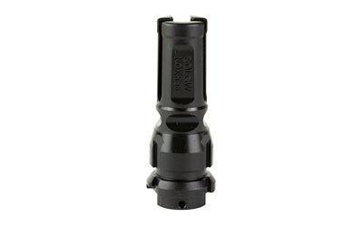 Sons Of Liberty Gun Works NOX9556 NOX9 QD Flash Hider 22 Cal (5.56mm) 1/2"-28 Tpi, 3-Prong, 9 Ported Black Steel, Includes Shims, Compatible With Dead Air Sandman/Nomad Suppressors