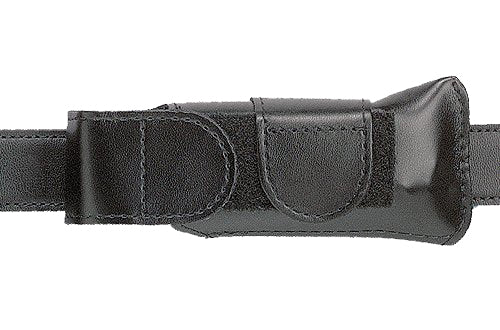 Safariland 1233832 Horizontal Mag Pouch Single Black Leather Hook & Loop Compatible With Glock 20/21