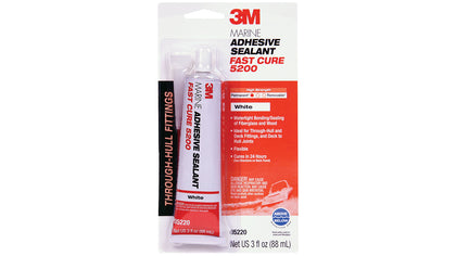 3M 5220 Adhesive Sealant Fast Cure 5200 Wht. 3oz