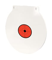 Birchwood Casey RND15 Round Steel Target Plate 15" Centerfire Rifle/Handgun Target Black/Red/White NM500 Steel Hanging