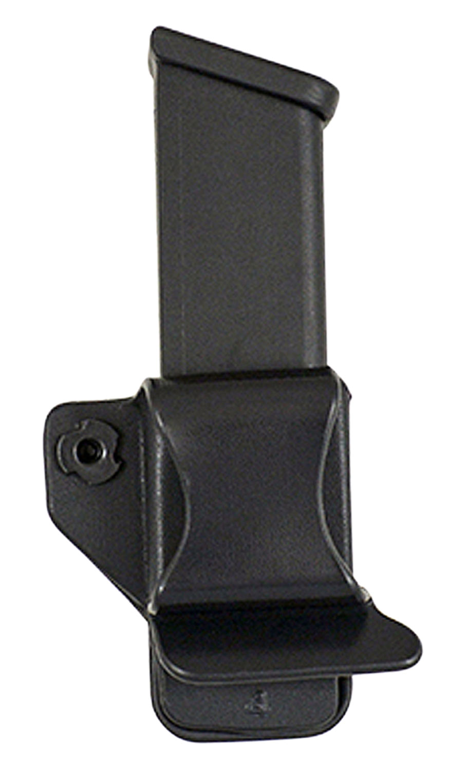 Comp-Tac C62101000LBKN Single Mag Pouch OWB Black Kydex Belt Clip Compatible W/ Sig P220/1911/Kahr/Springfield XDS Belts 1.50" Wide Right Hand