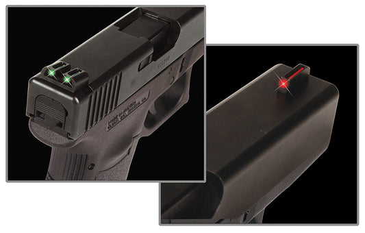 TruGlo TG131MP Fiber-Optic Black | Red Fiber Optic Front Sight Green Fiber Optic Rear Sight