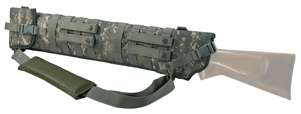 NcStar CVSCB2917D VISM Shotgun Scabbard Made Of 600D PVC With Digital Camouflauge Finish, MOLLE Webbing, D-Ring, 4 PAL Straps & Adjustable Retention Strap 29"-34.75" L