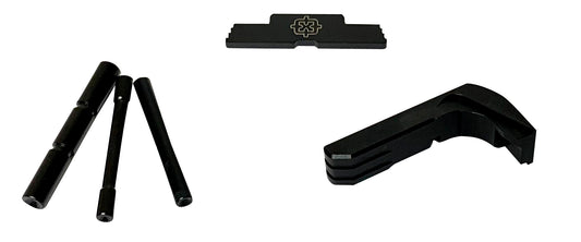 Cross Armory CRG5OKBK 3 Piece Kit Extended Compatible W/ Glock 17/19/26/34 Gen5 Black Steel/Aluminum