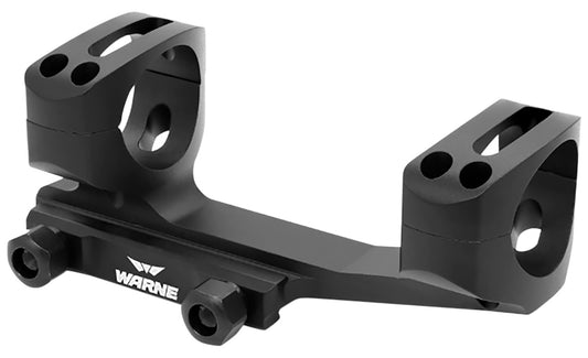 Warne XSKEL1TW X-SKEL Scope Mount/Ring Combo Black Anodized 1" 0 MOA